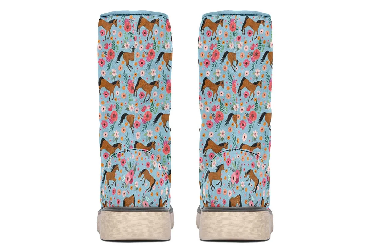 Arabian Horse Flower Polar Vibe Boots