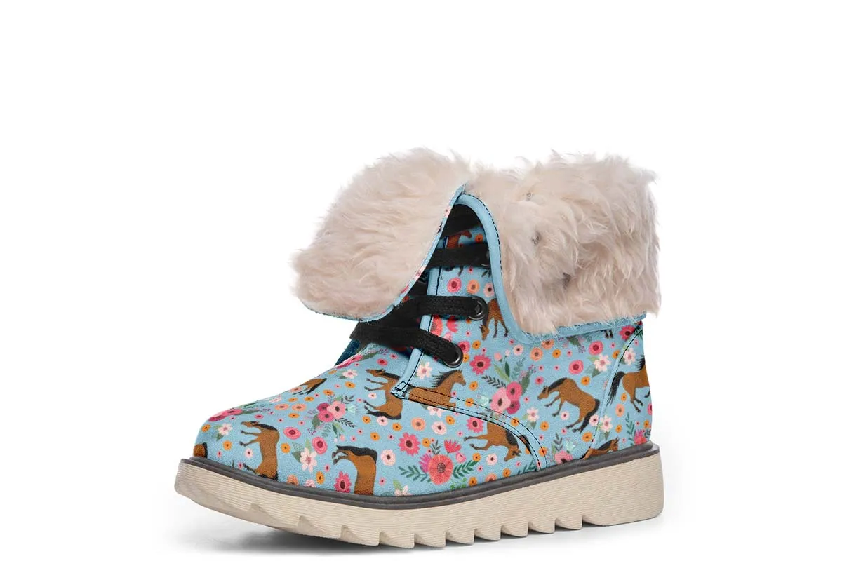 Arabian Horse Flower Polar Vibe Boots