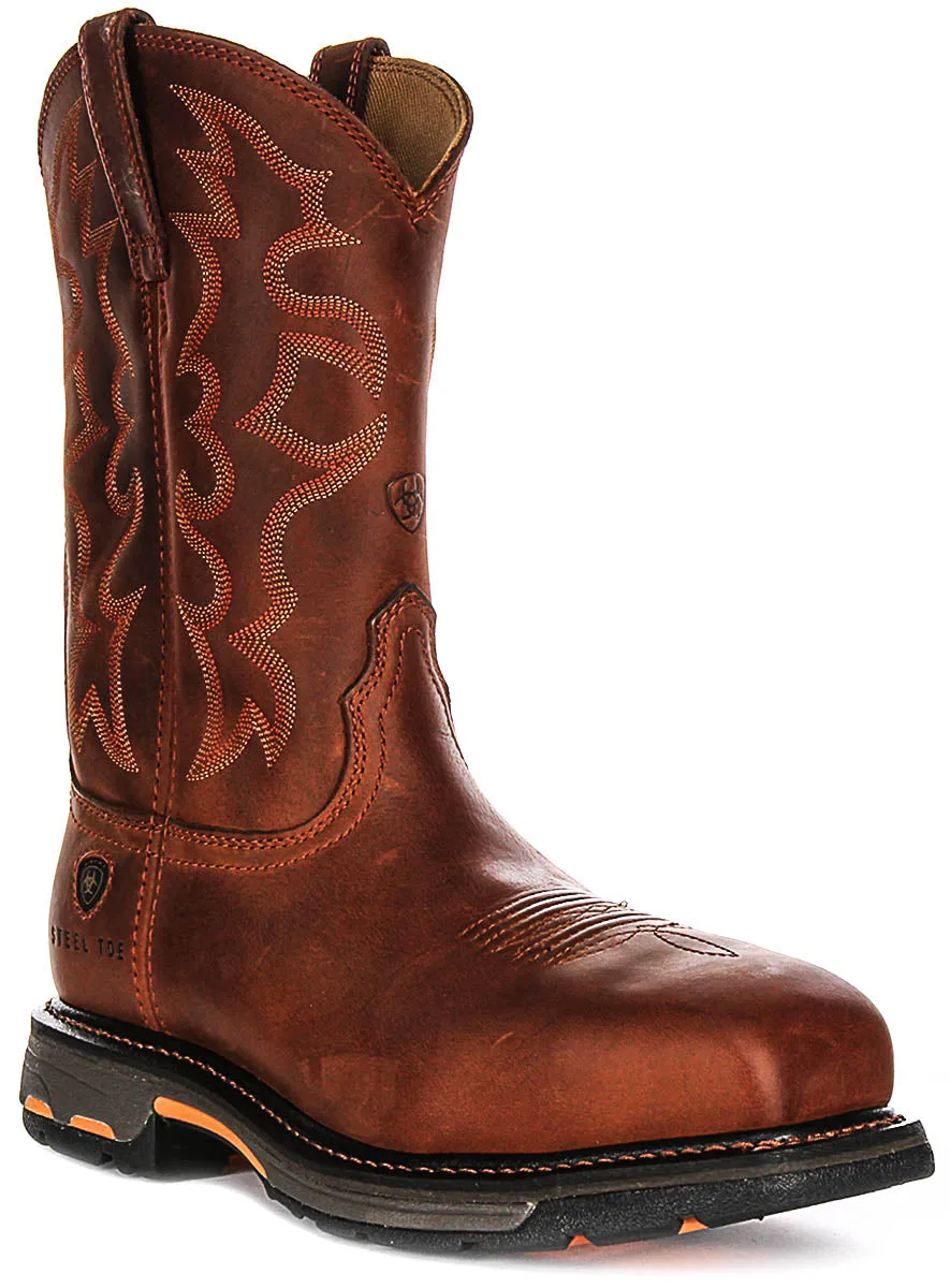 Ariat Workhog Toast Work Boots In Brown For Men