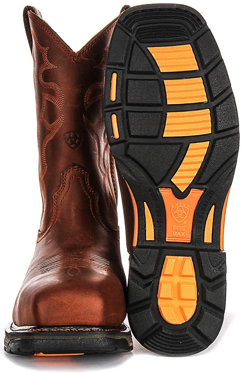 Ariat Workhog Toast Work Boots In Brown For Men