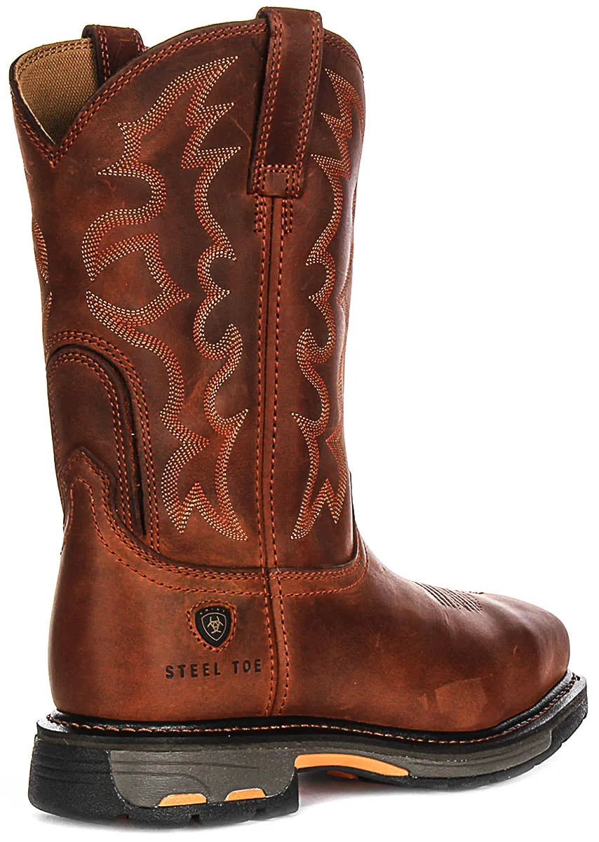 Ariat Workhog Toast Work Boots In Brown For Men