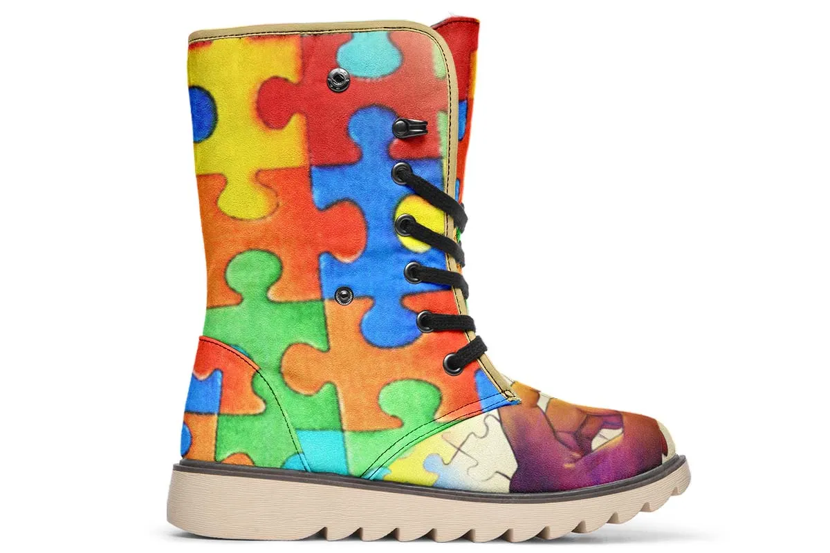 Artistic Autism Awareness Polar Vibe Boots