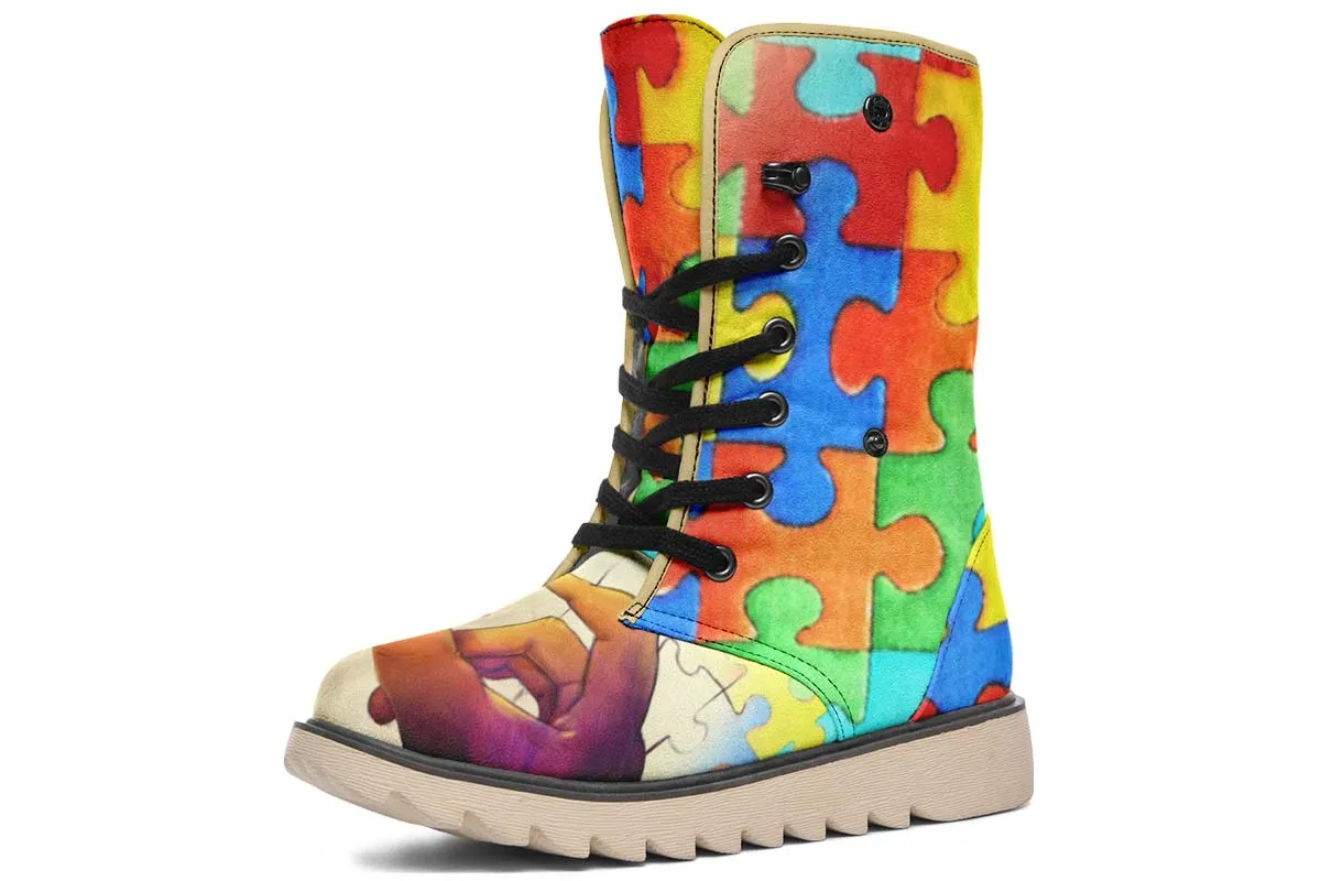 Artistic Autism Awareness Polar Vibe Boots