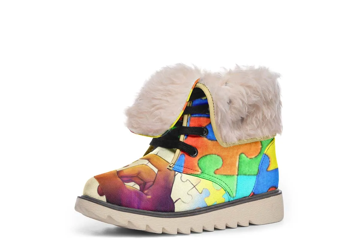 Artistic Autism Awareness Polar Vibe Boots