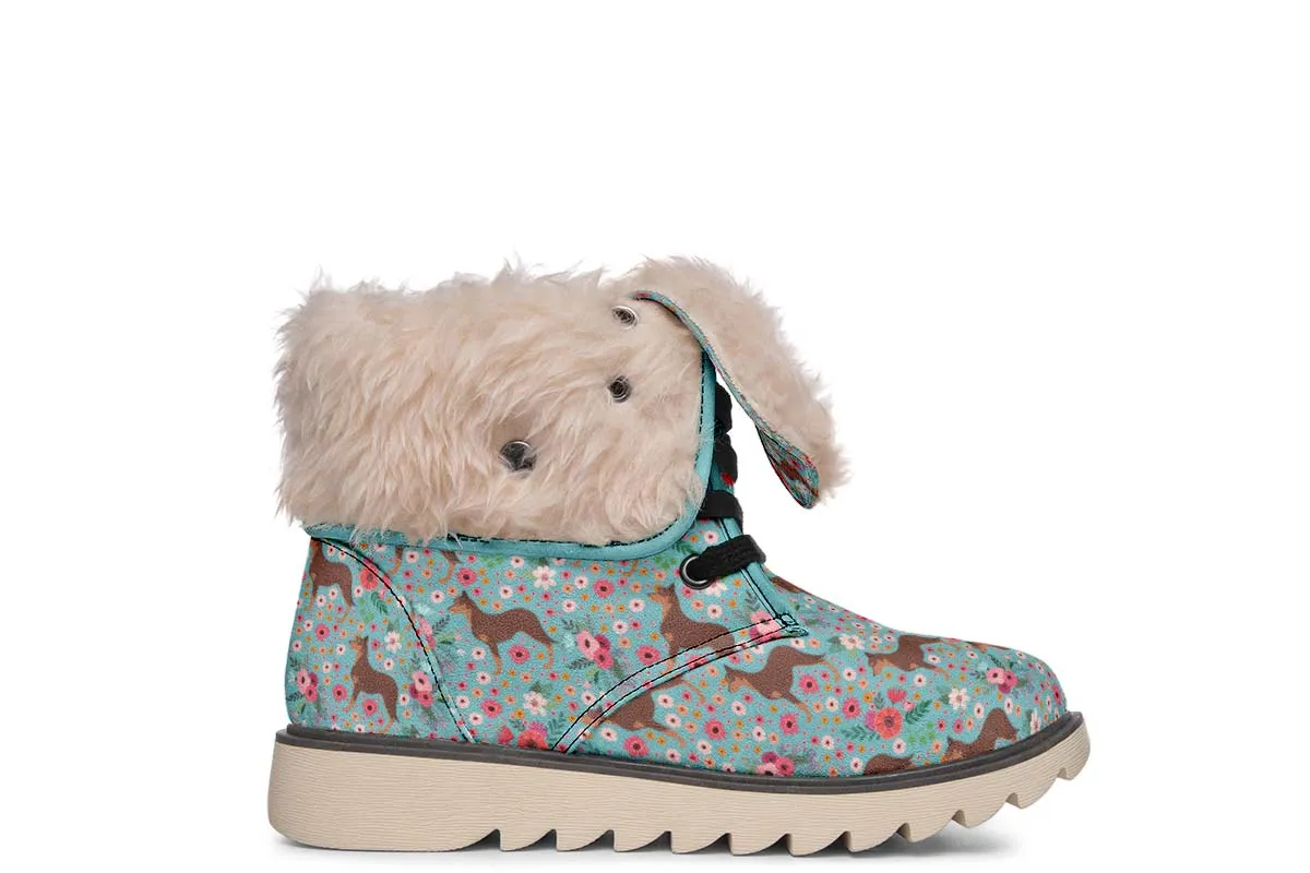 Australian Kelpie Flower Polar Vibe Boots