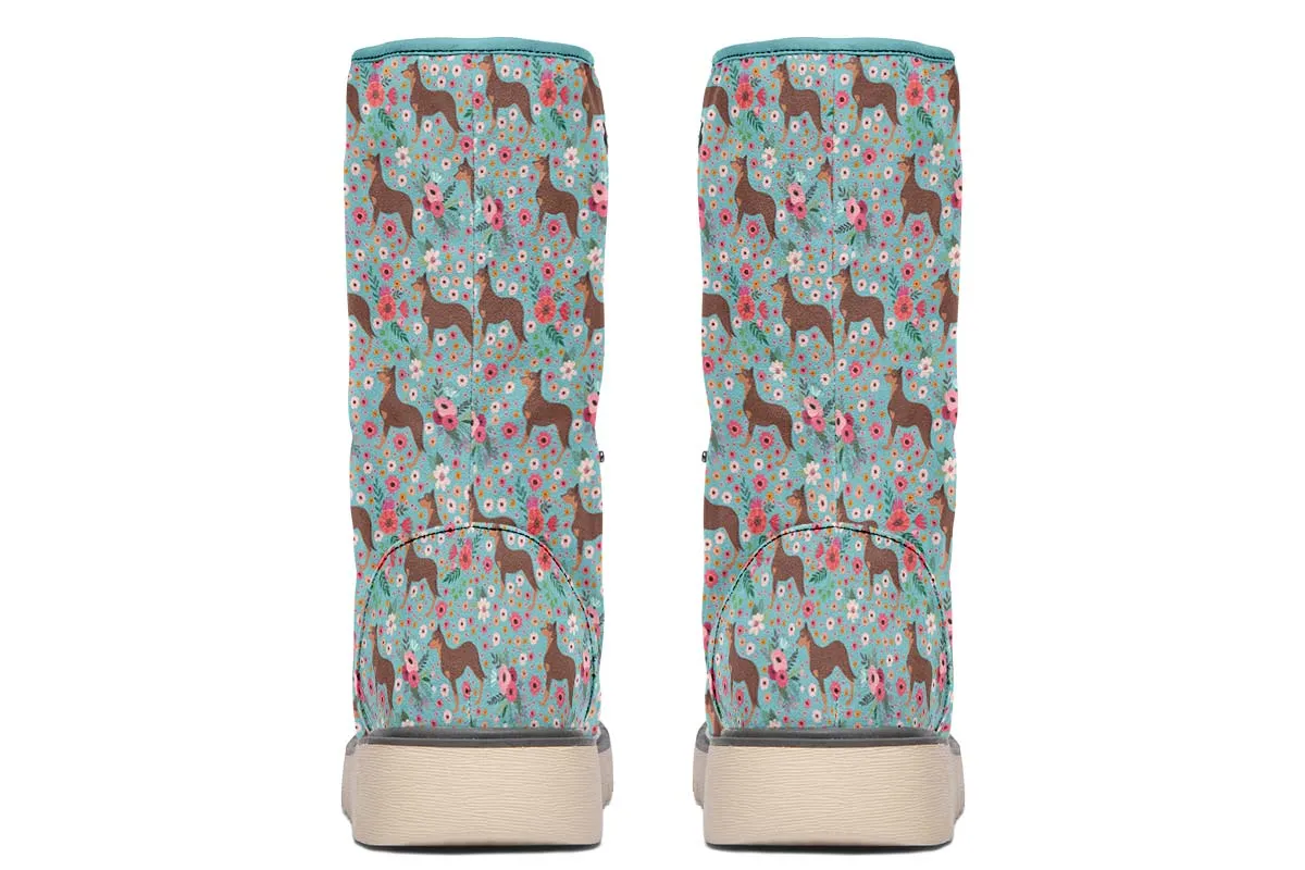 Australian Kelpie Flower Polar Vibe Boots