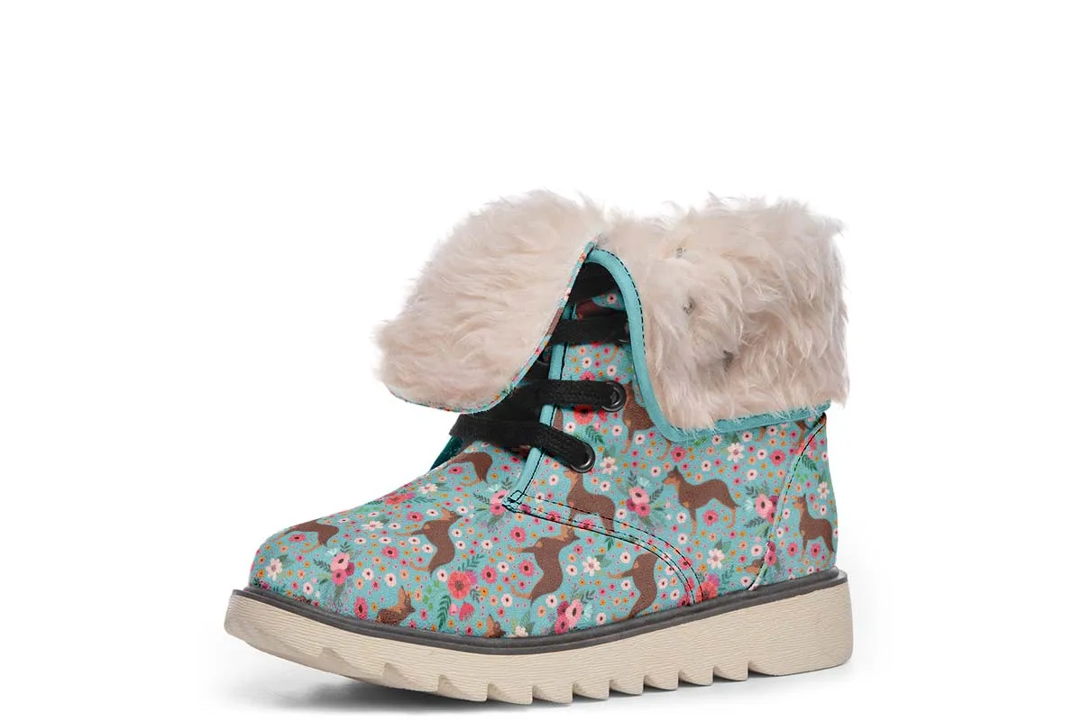 Australian Kelpie Flower Polar Vibe Boots