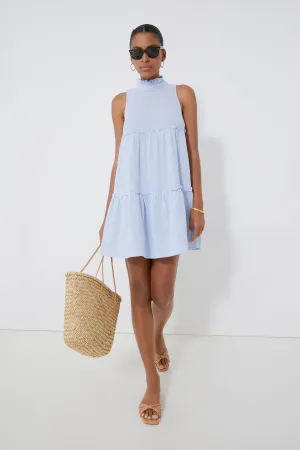 Blue Lightweight Gauze Morgan Dress