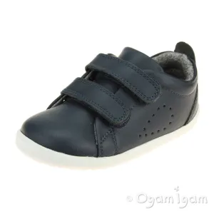 Bobux Grass Court Step Up Infant Boys Navy Shoe