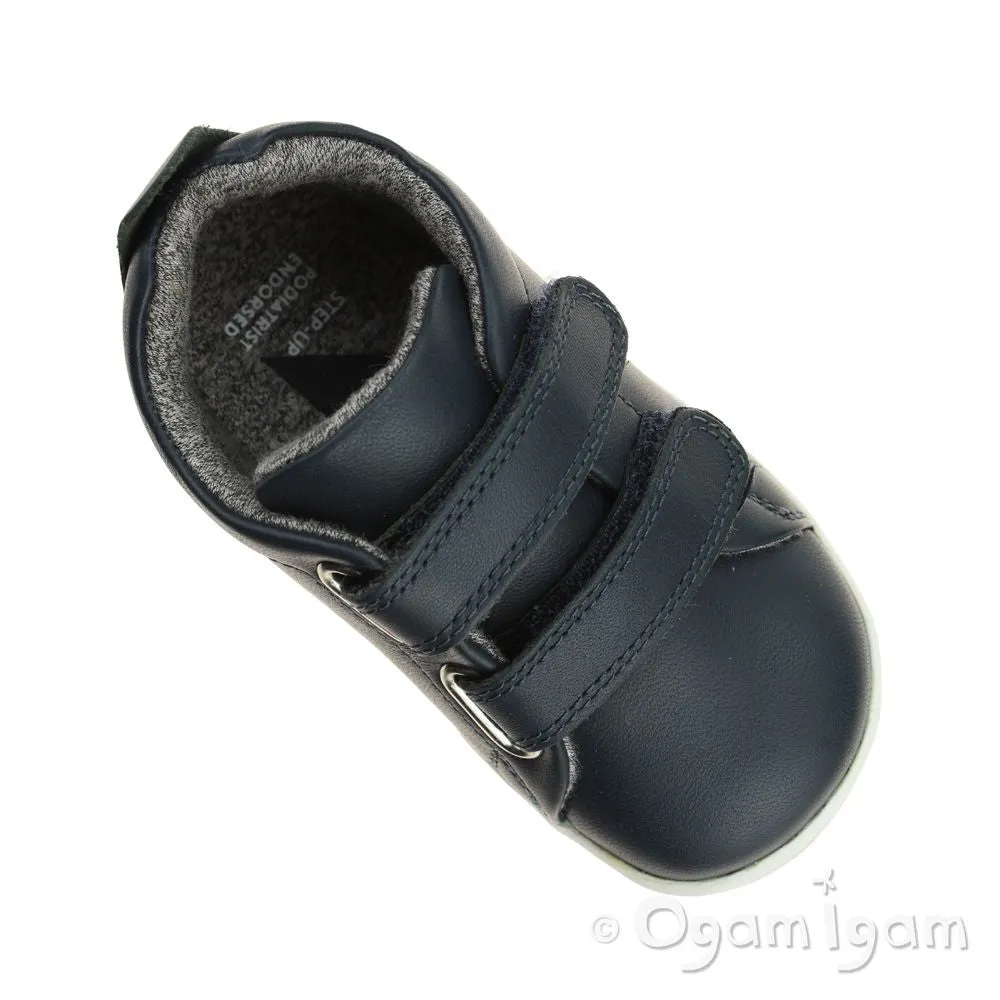 Bobux Grass Court Step Up Infant Boys Navy Shoe