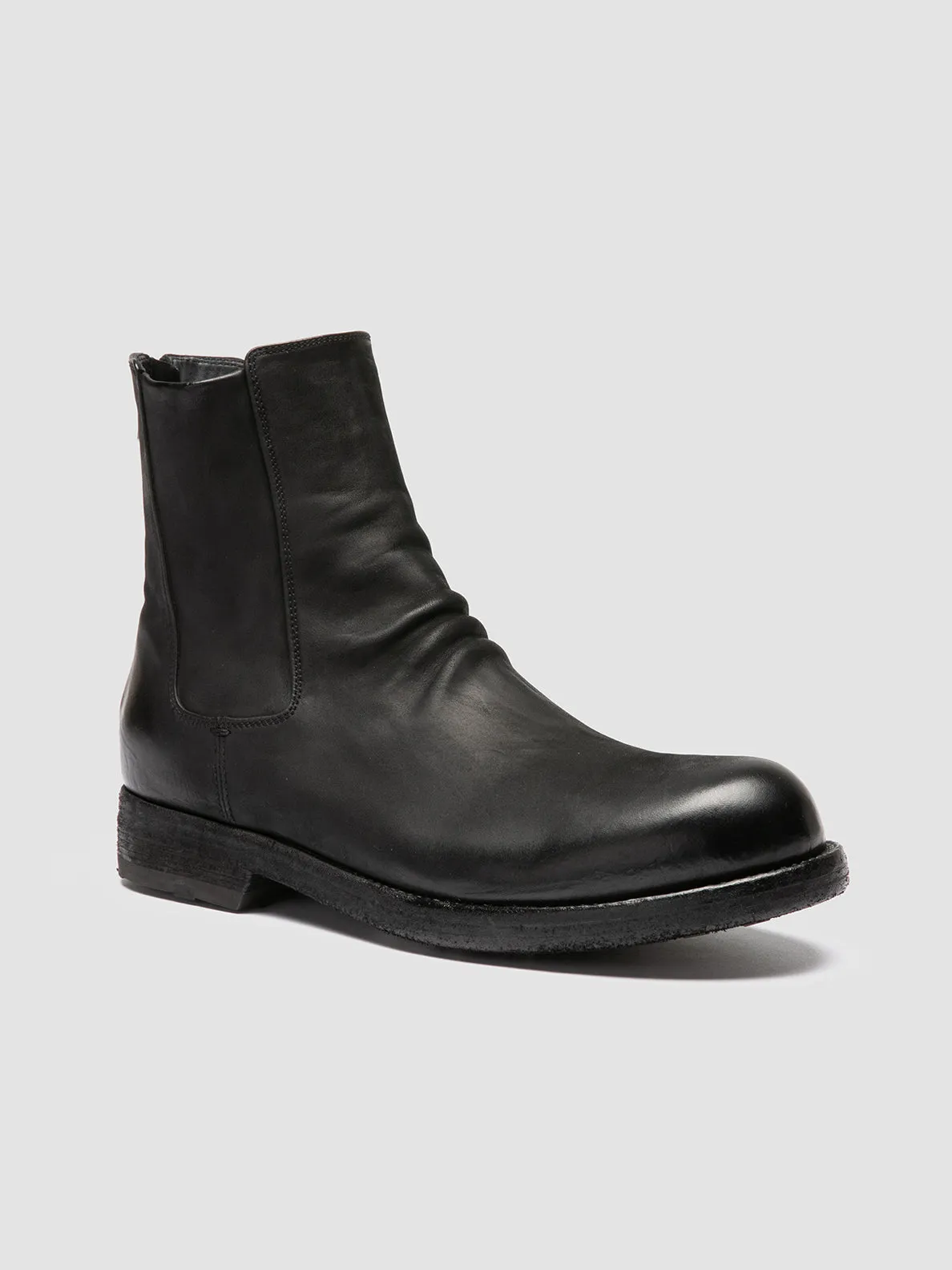 BULLA DD 104 - Black Leather Zipped Boots