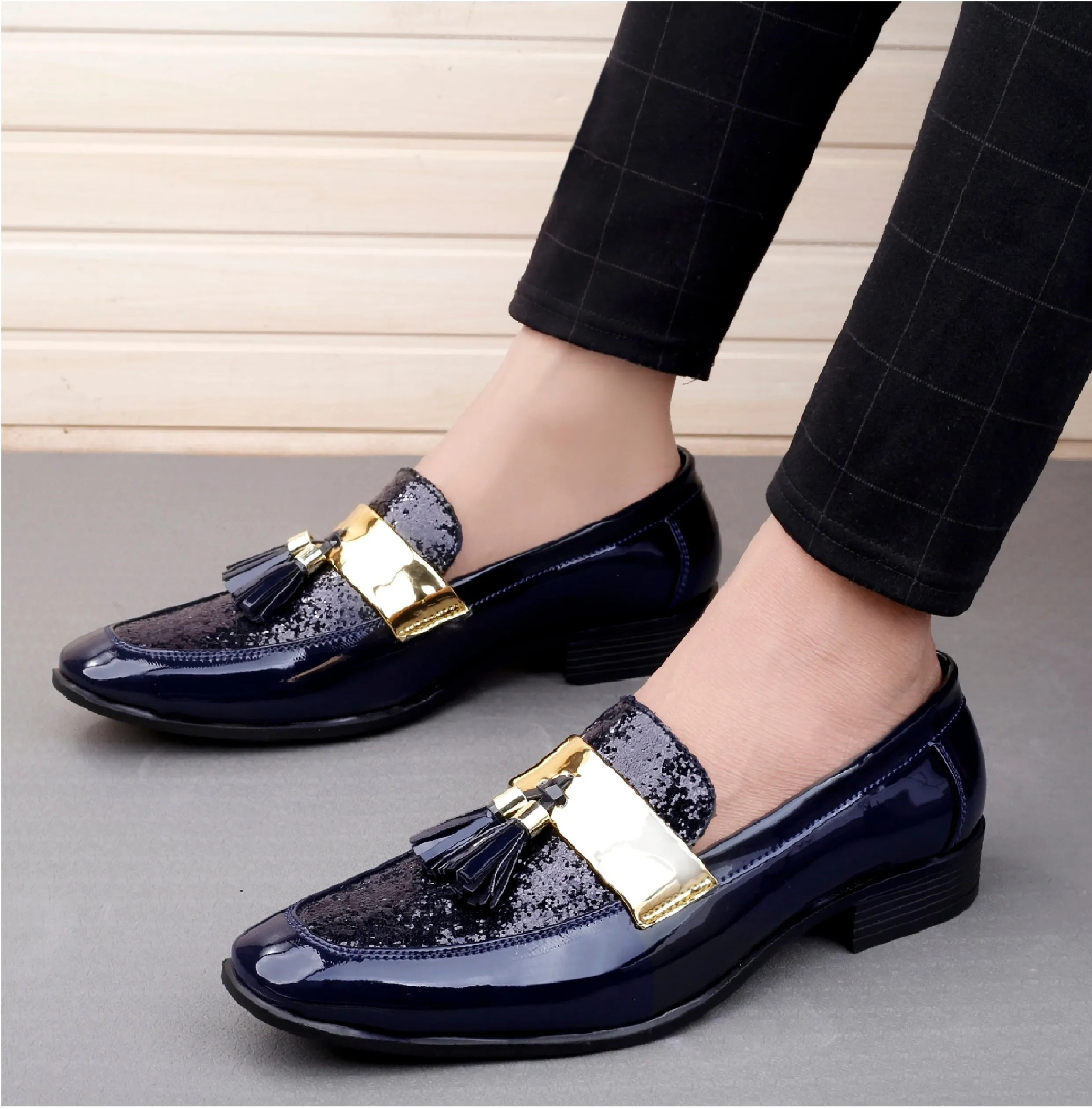 Bxxy's Men's Wedding Wear Moccasins Shoes