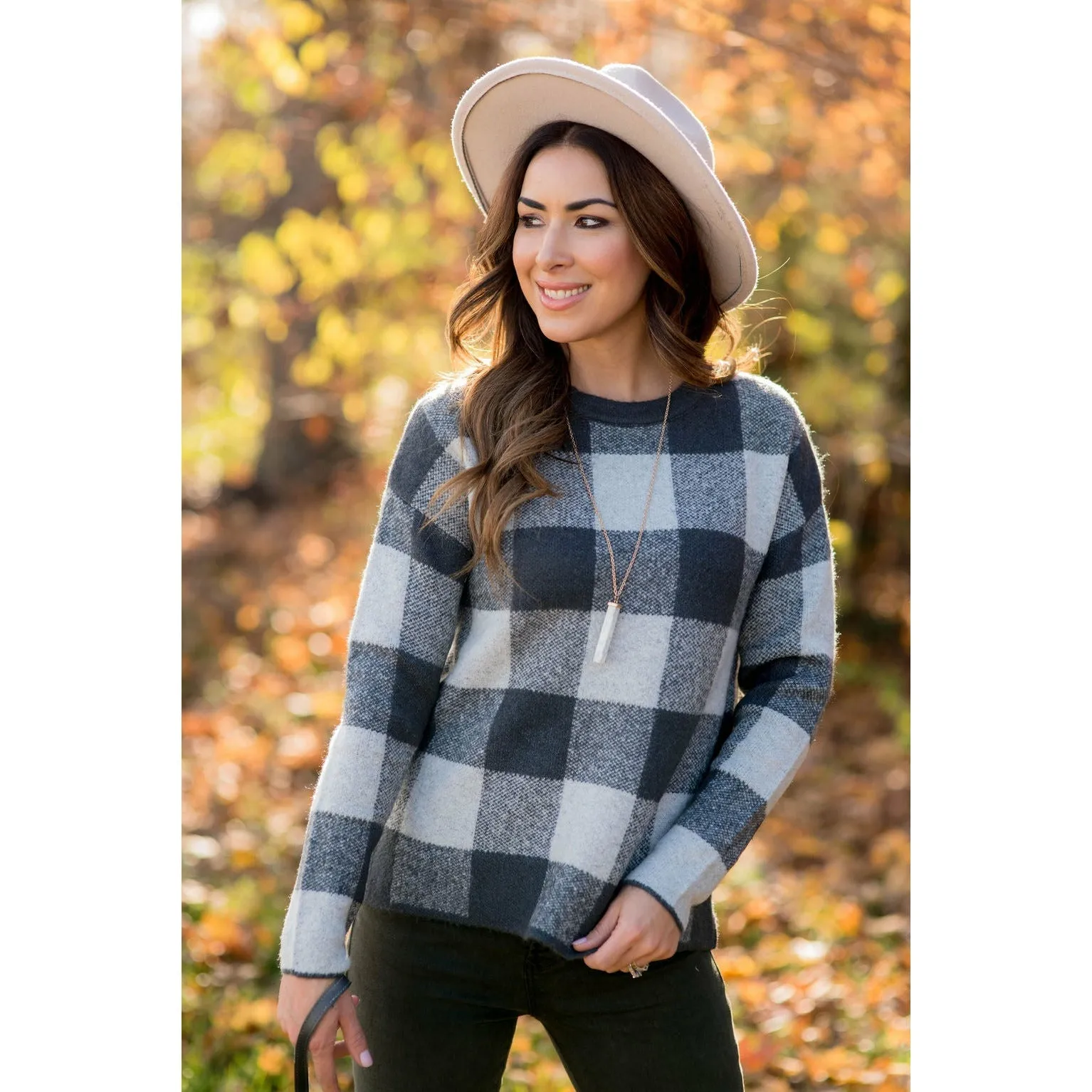 Checkered Buffalo Plaid Sweater