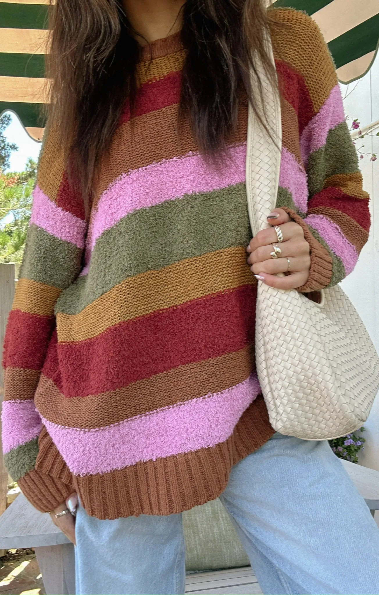 Chilly Sweater ~ Hutch Multi Stripe Knit