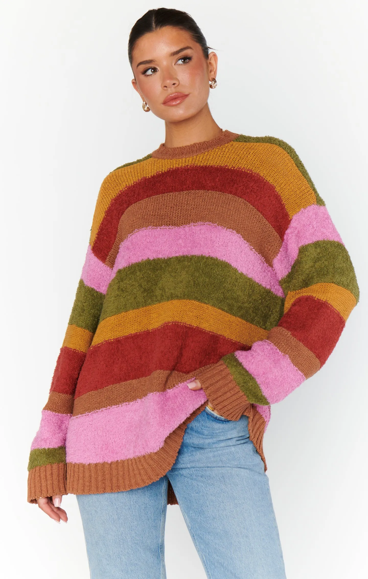 Chilly Sweater ~ Hutch Multi Stripe Knit