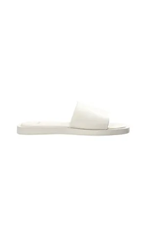 Copenhagen White Nappa Slip On Sandals