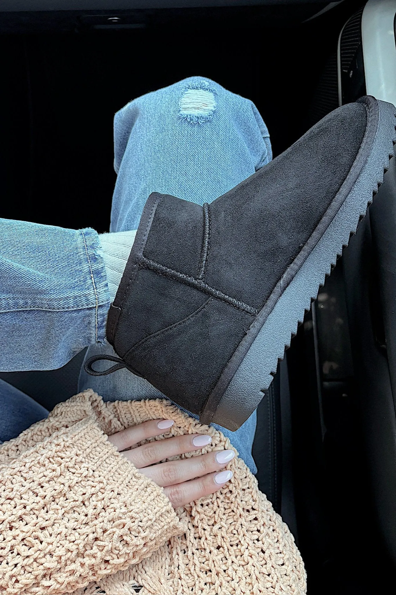 Cozy Cues Faux Fur Ankle Booties