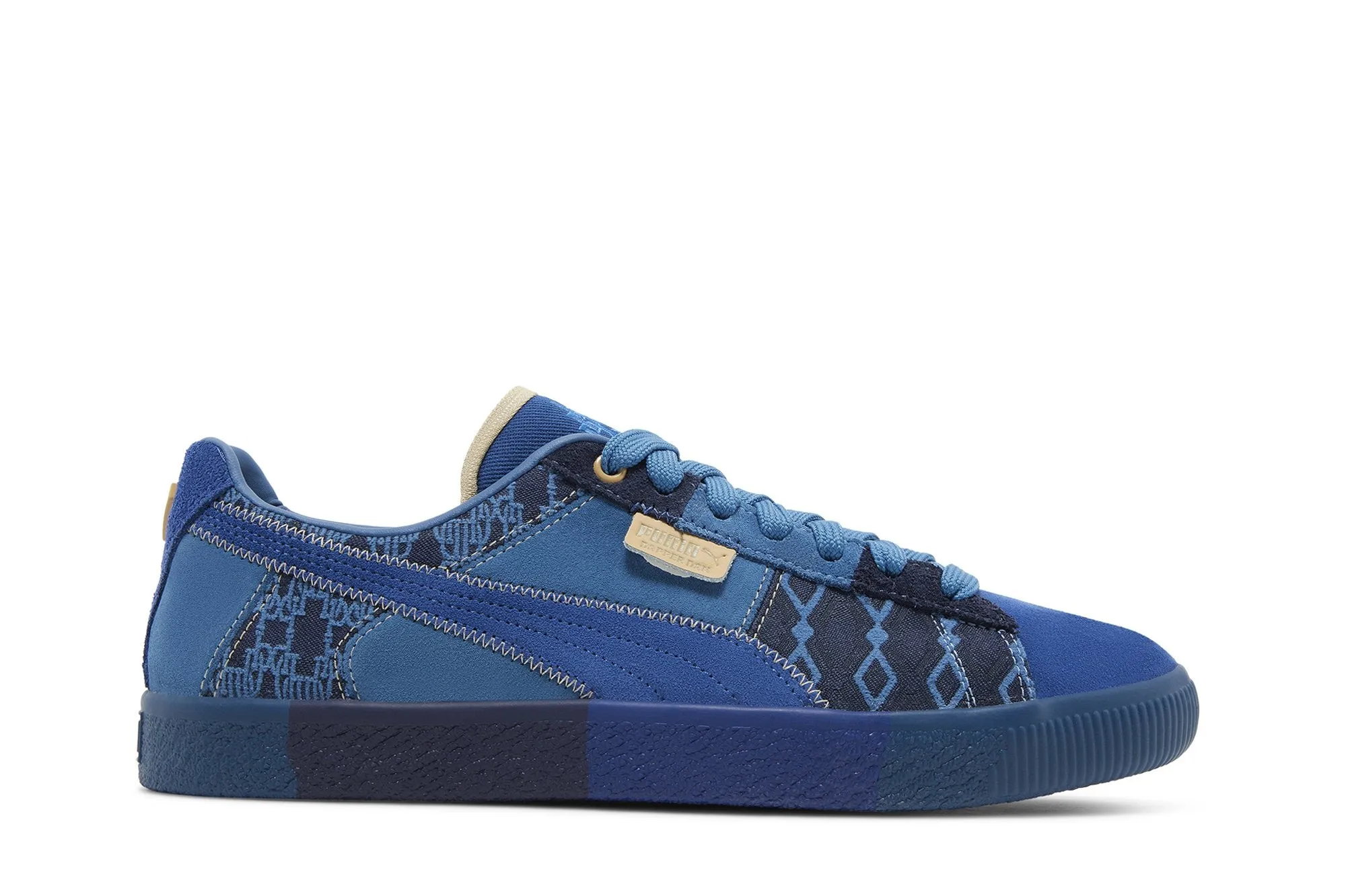 Dapper Dan x Clyde Vintage Puma sneakers, blue