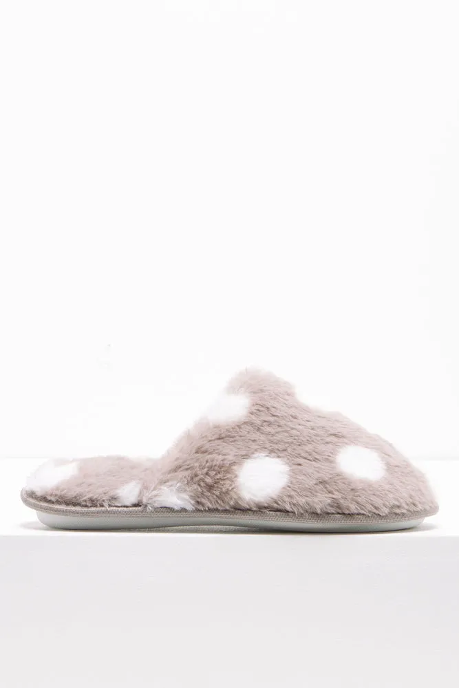 Dot Slipper Grey