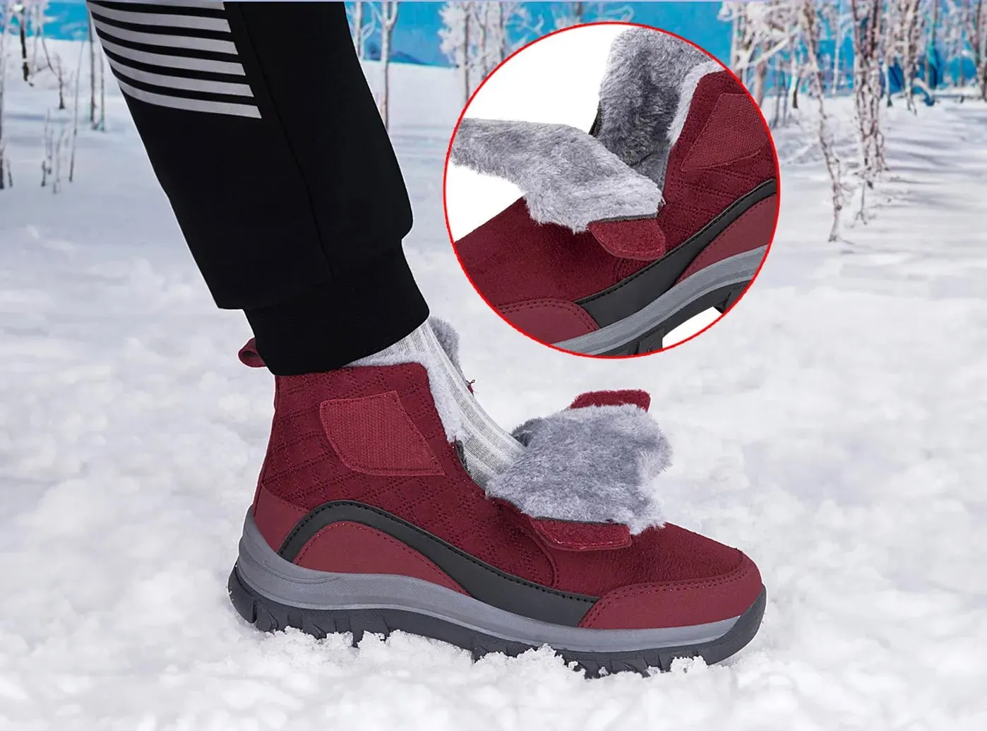 FitVille Women's High-Top Winter Snow Boots