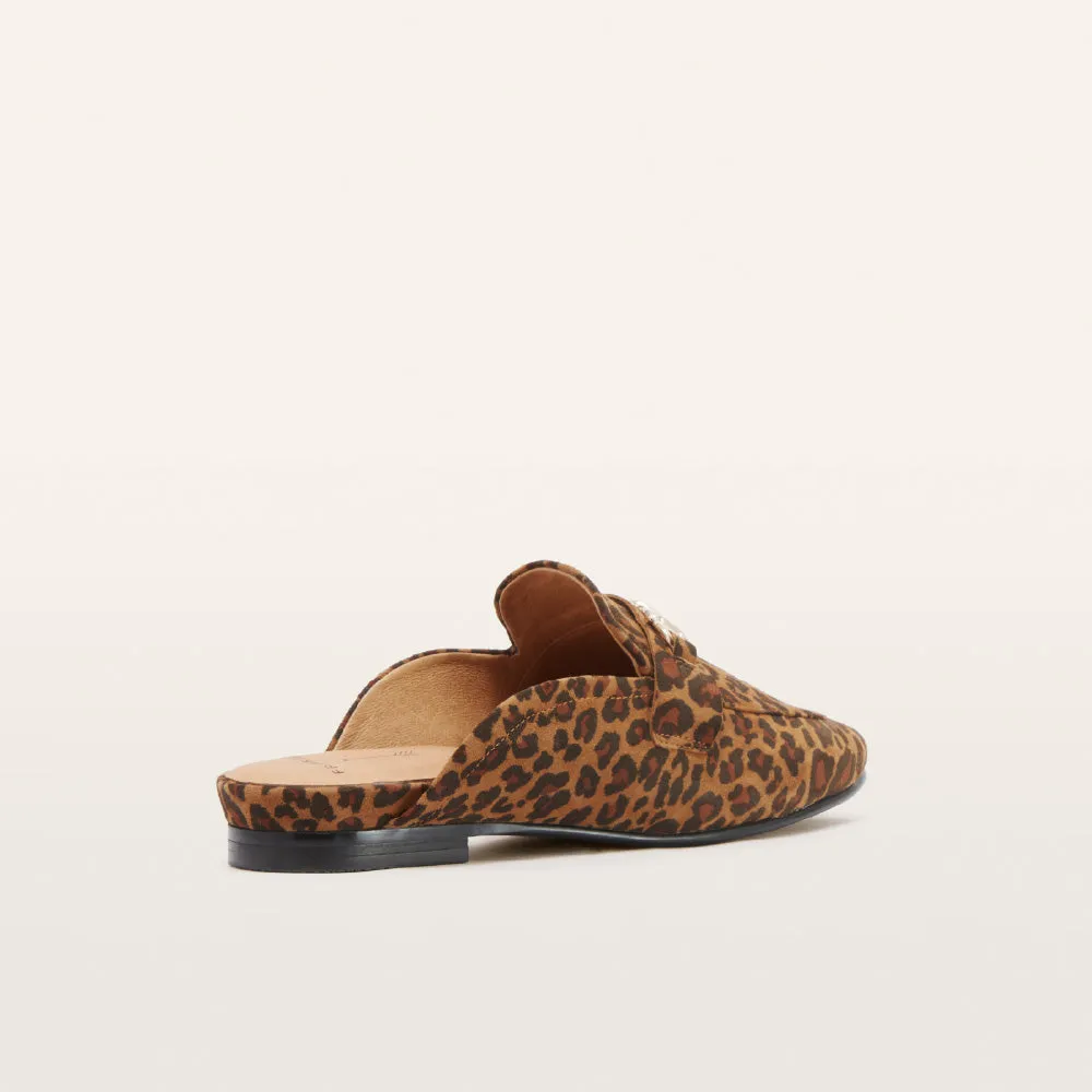 Grace Leopard Print Suede