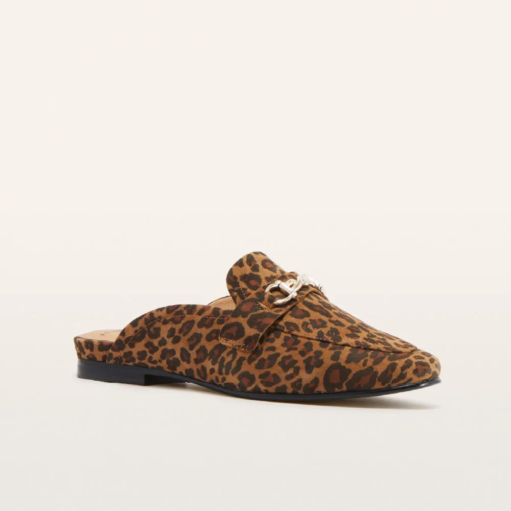 Grace Leopard Print Suede