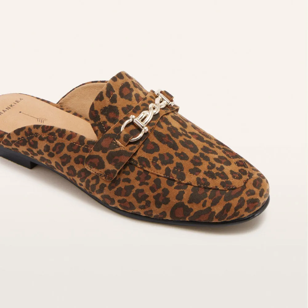 Grace Leopard Print Suede