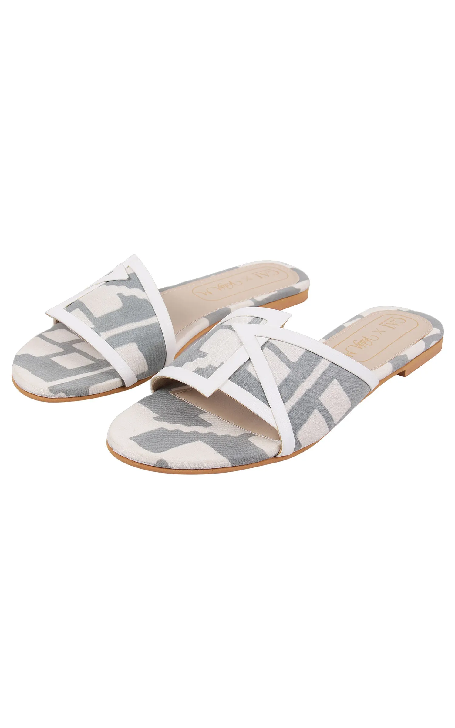 Grey Geometric Overlap Sliders