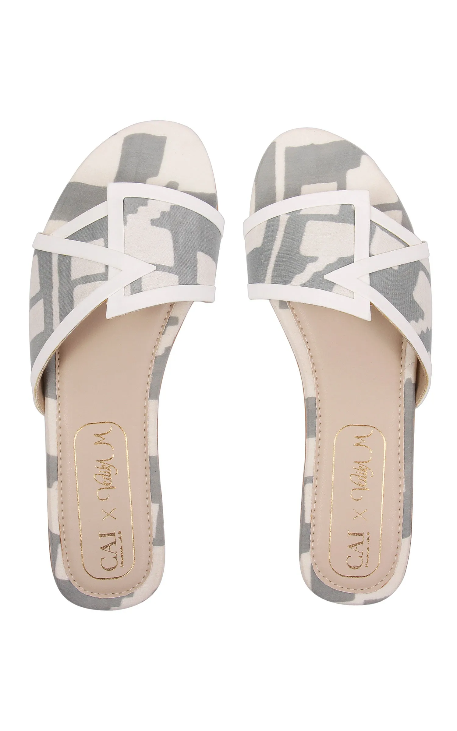 Grey Geometric Overlap Sliders