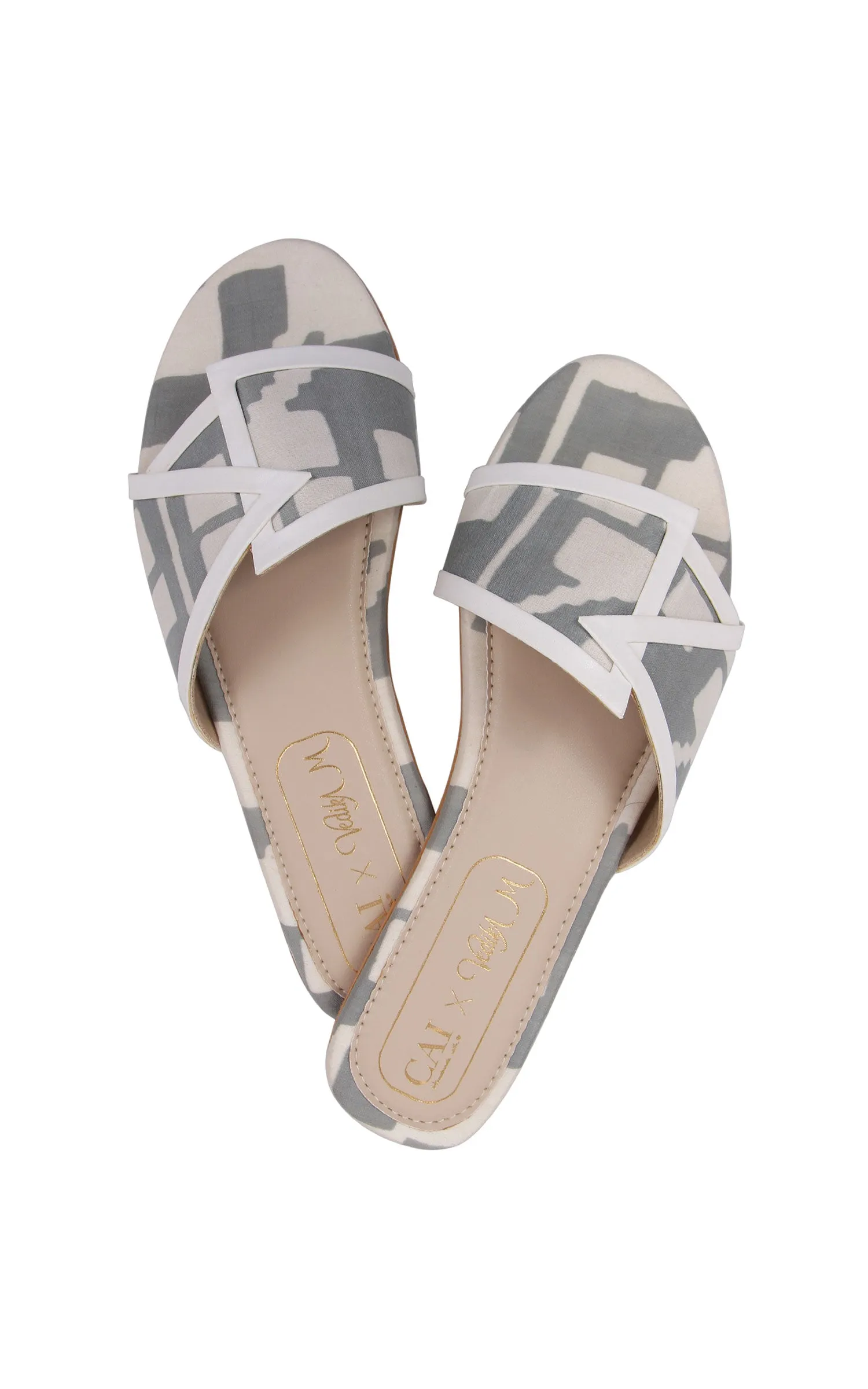 Grey Geometric Overlap Sliders