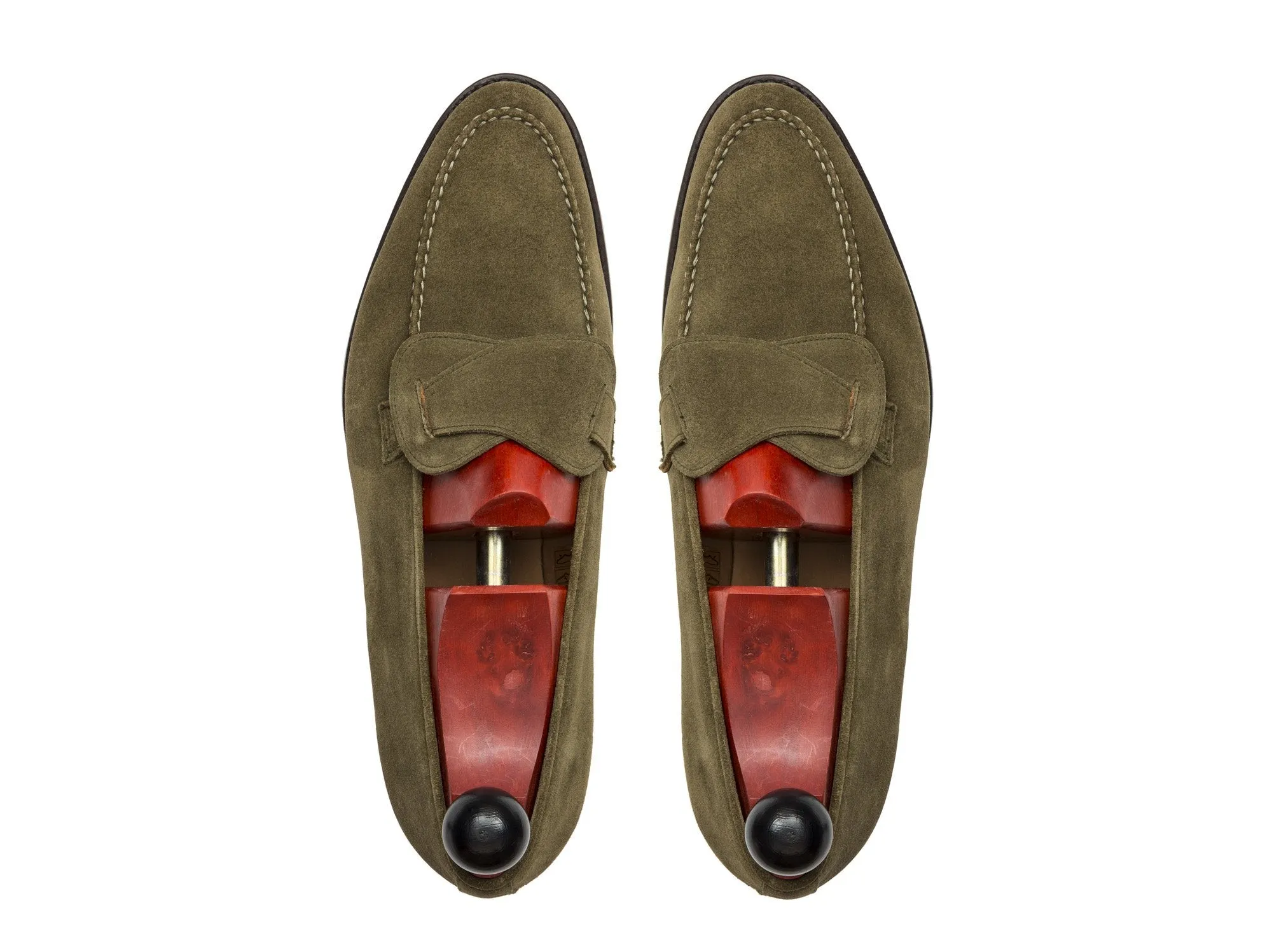 Hawthorne - MTO - Olive Suede - TMG Last - Double Leather Sole