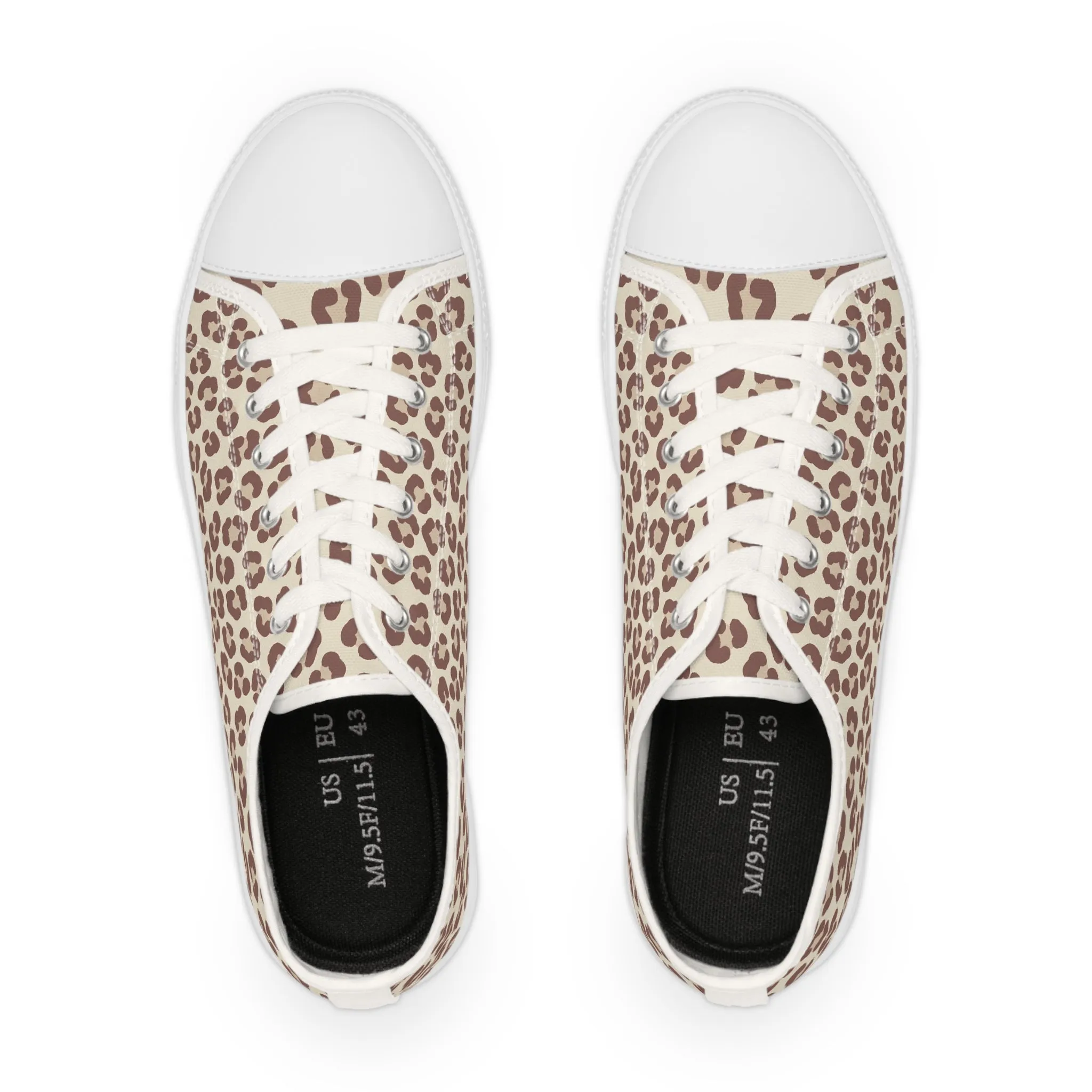 Jaguar Pattern Men's Low Top Sneakers