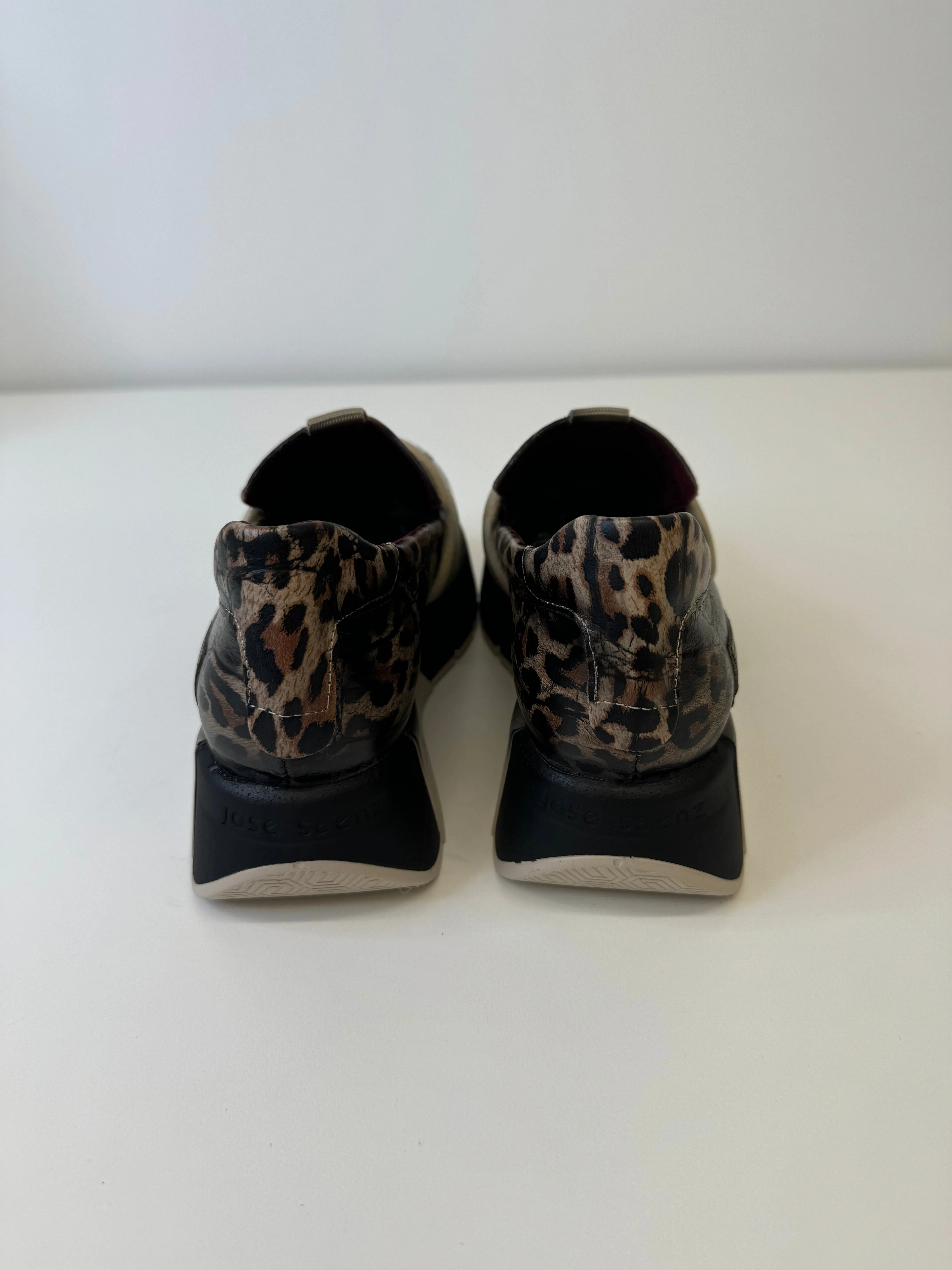 JOSE SAENZ Leopard Print Loafers