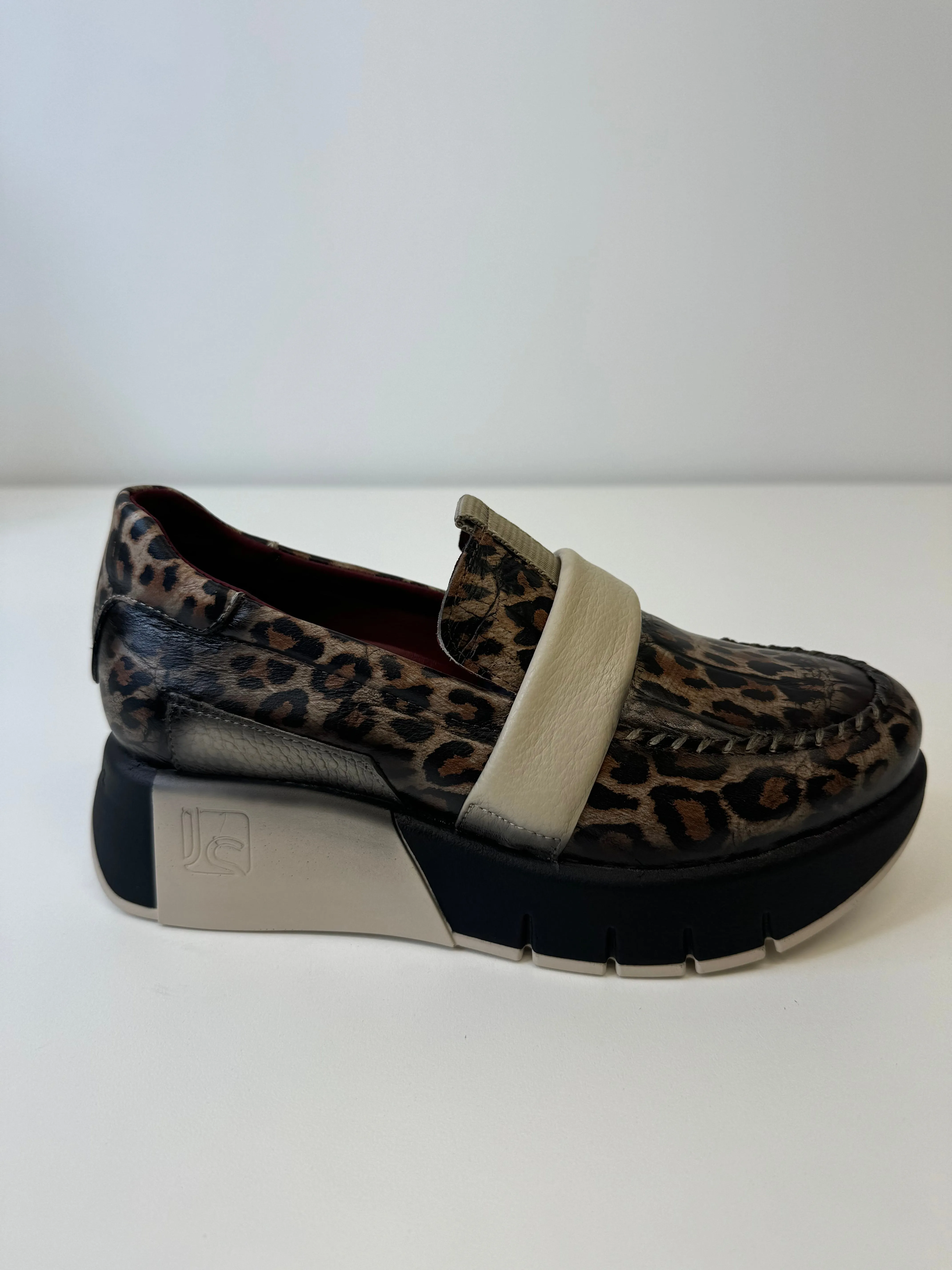 JOSE SAENZ Leopard Print Loafers