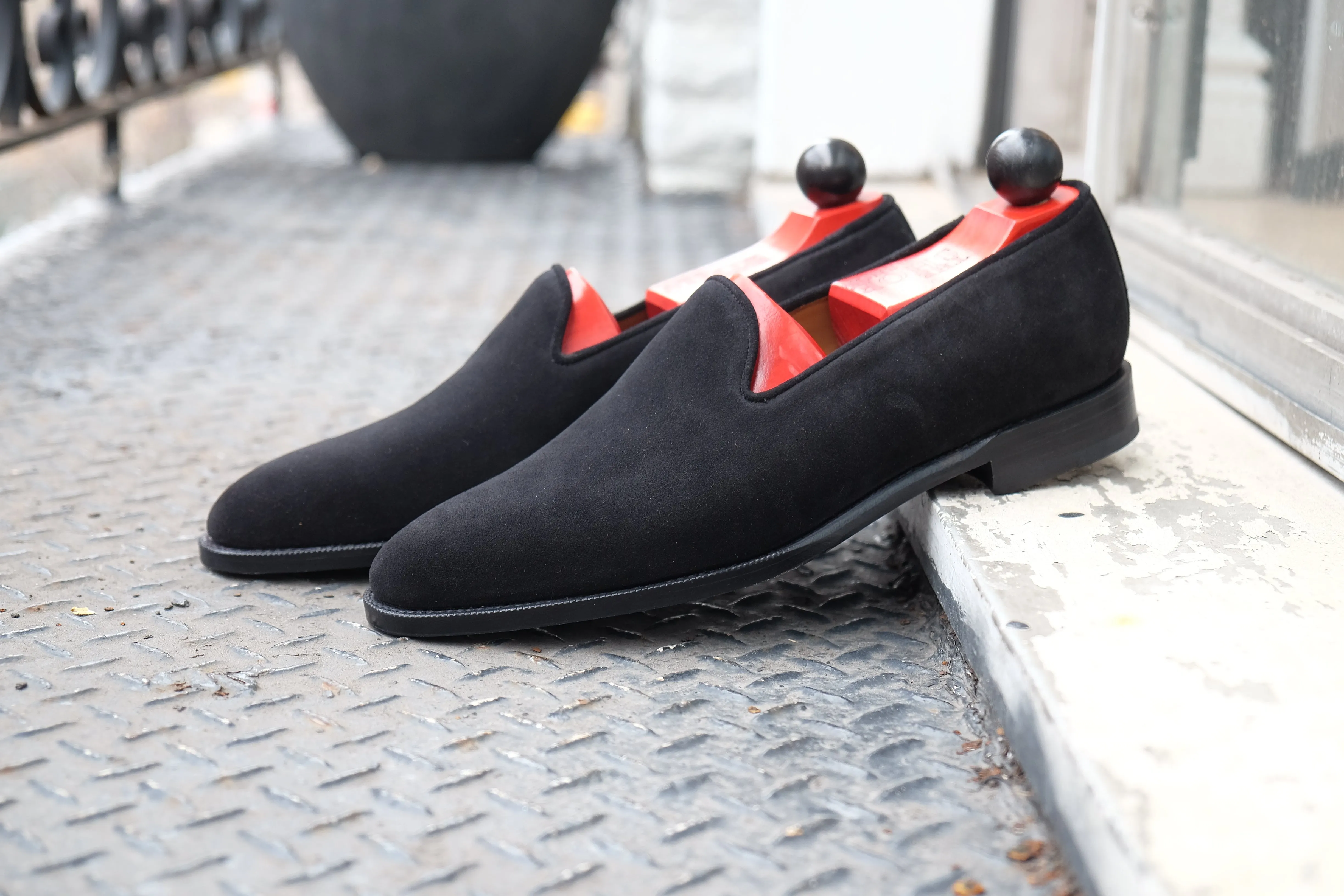 Laurelhurst II - MTO - Black Suede - TMG Last - Single Leather Sole