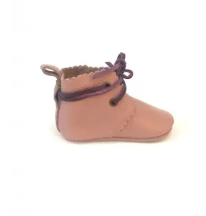 Mabel Laced Ankle Boots - Vintage Pink