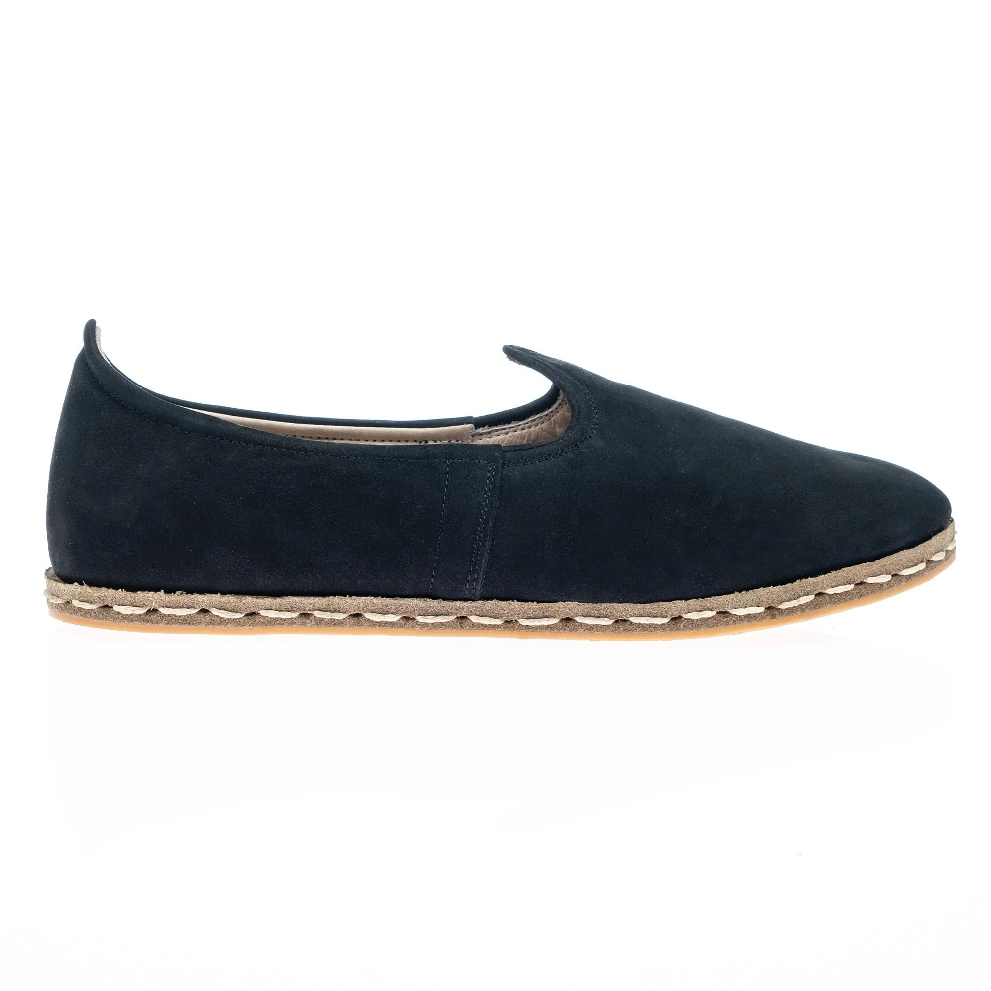 Men's Black Nubucks Slip On Shoes