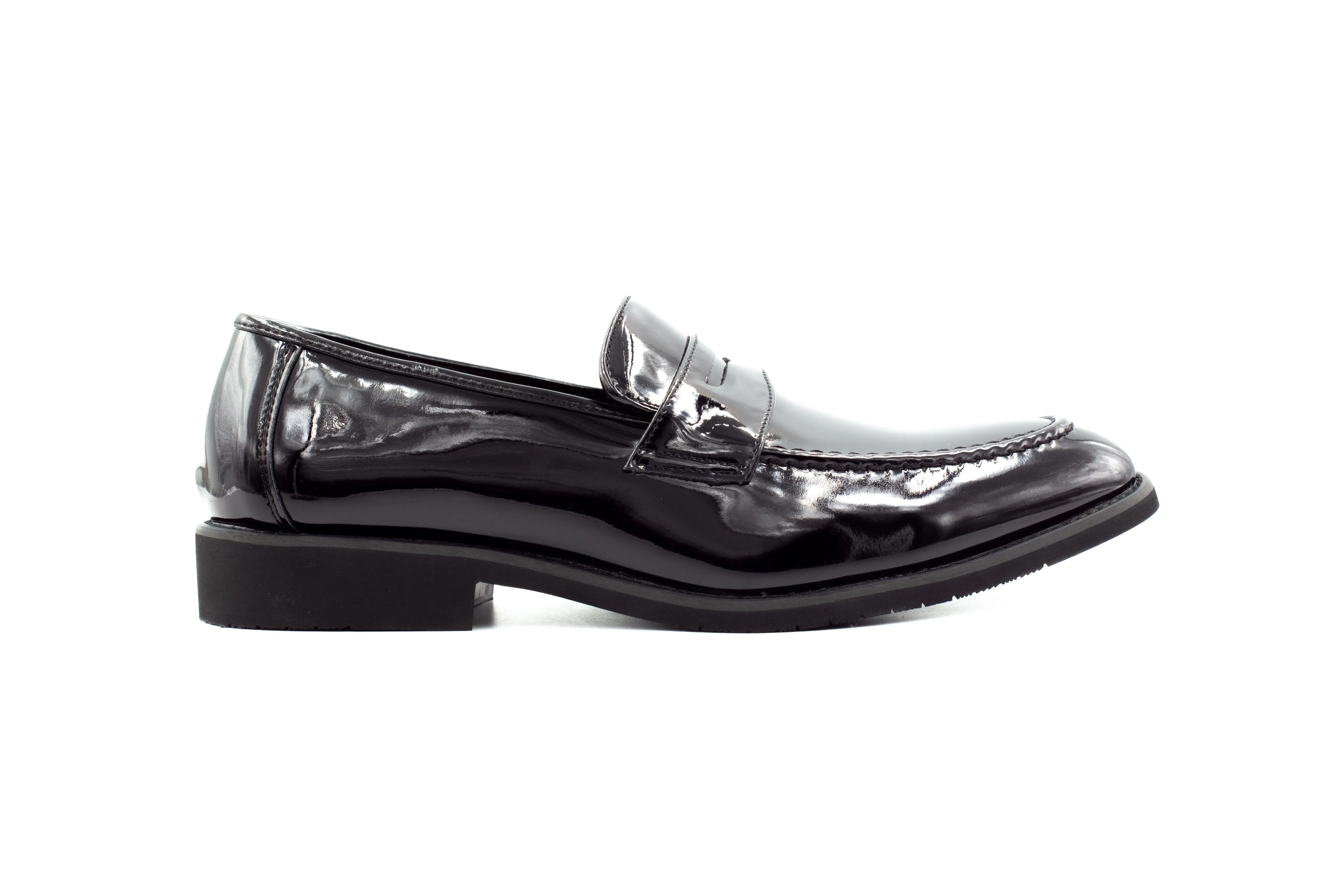 Mens Oslo Loafers - Patent Black