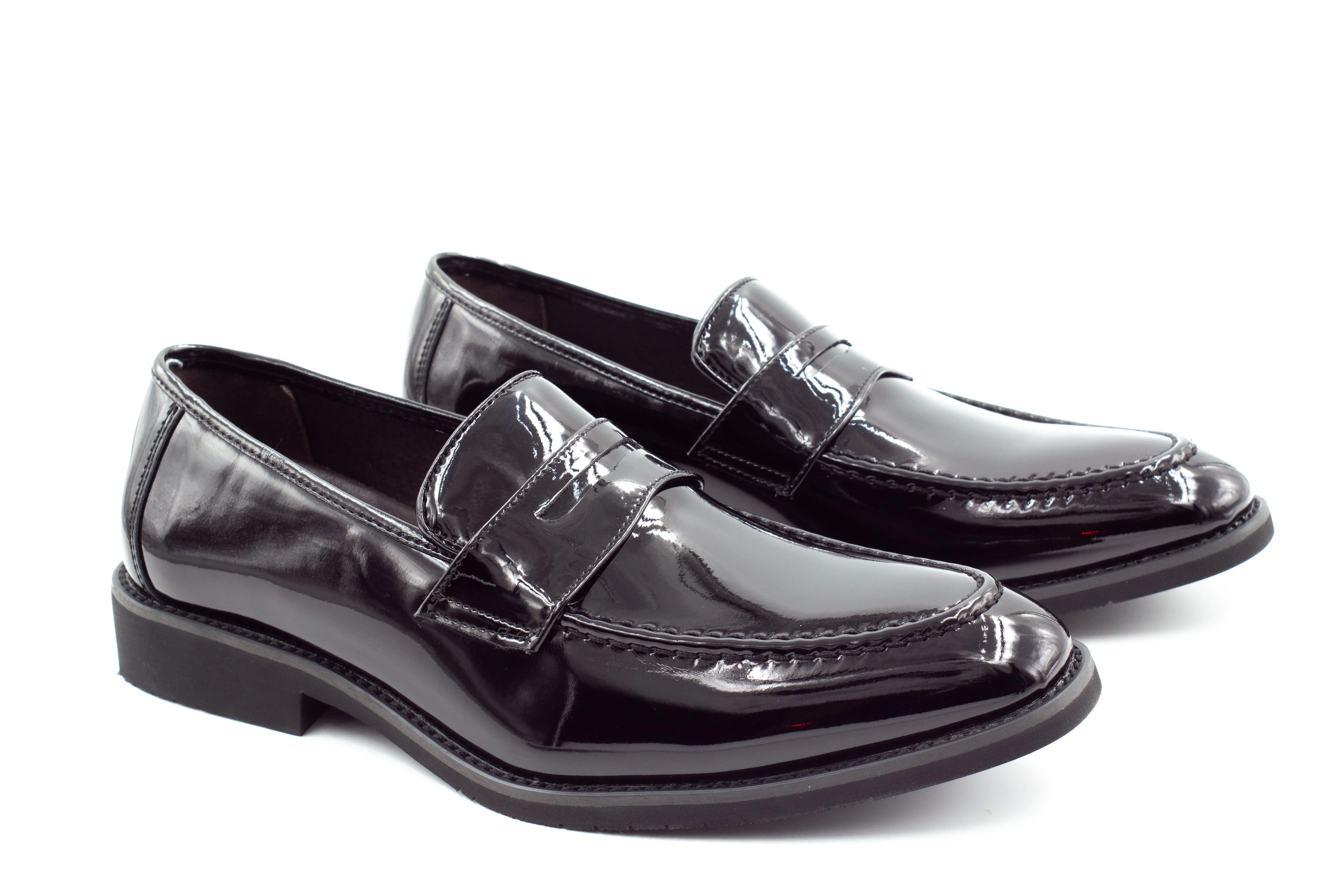 Mens Oslo Loafers - Patent Black