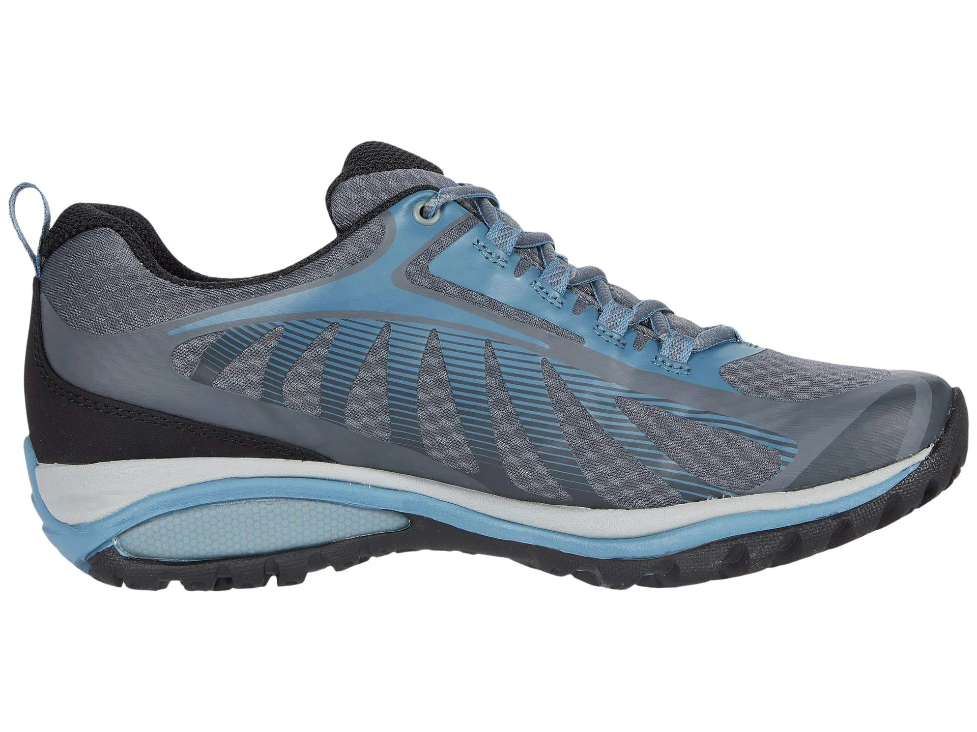 Merrell Siren Edge 3 Waterproof Hiking Shoes, Grey/Blue