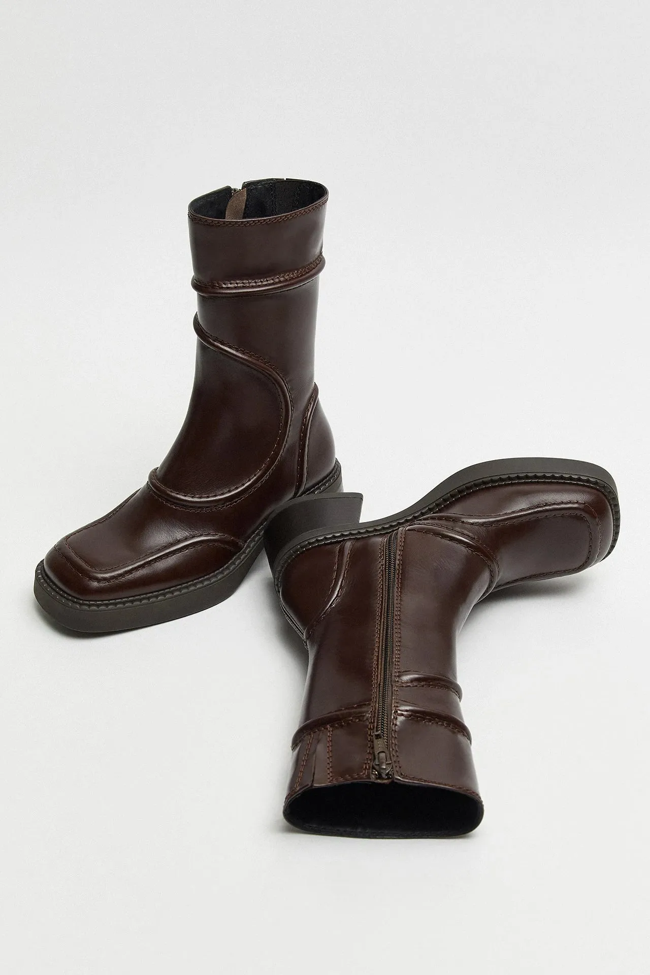 MIISTA MALENE NEW BROWN ANKLE BOOTS