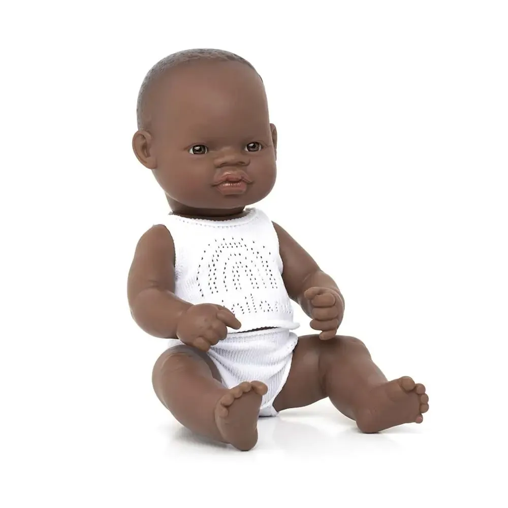 Miniland Baby Doll | African Boy 12 5/8"