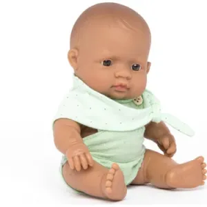 Miniland Dressed Baby Doll | Hispanic Boy 8 1/4"