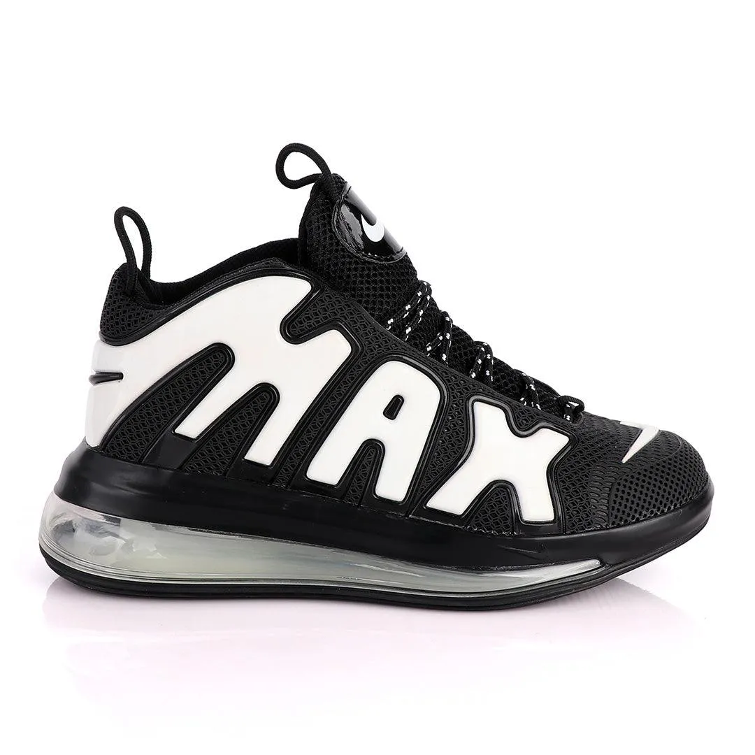 NAM Up Tempo Men Running Sneakers Black White