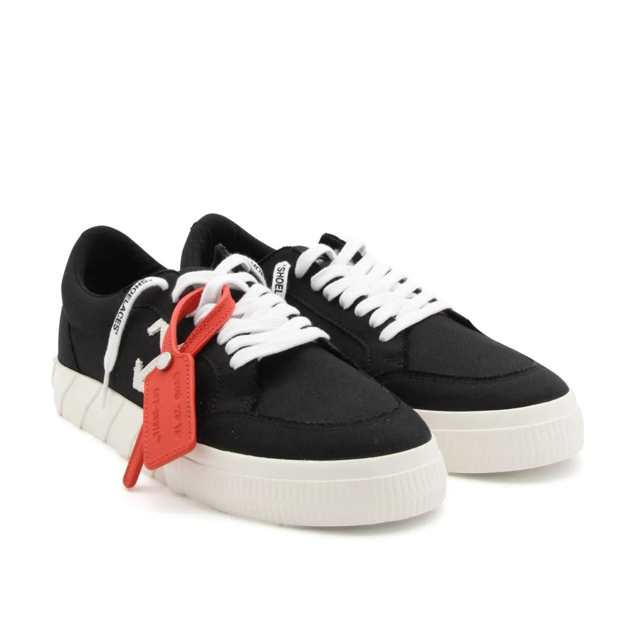 Off-White Low Vulcanized Sneakers Black Red