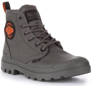 Palladium Pampa Hi Supply In Gun Metal For Unisex