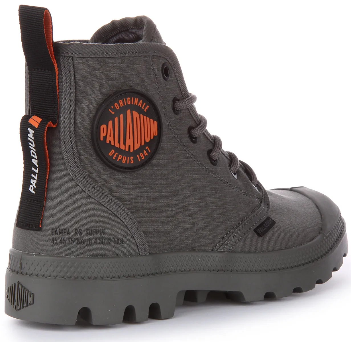 Palladium Pampa Hi Supply In Gun Metal For Unisex