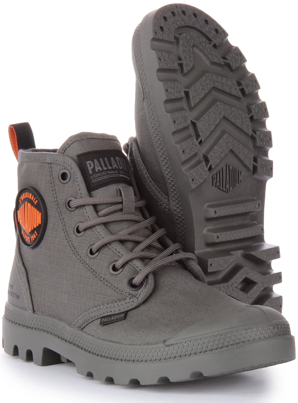 Palladium Pampa Hi Supply In Gun Metal For Unisex