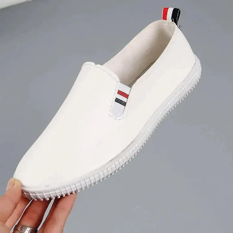 Pu Leather  Slip On Flat