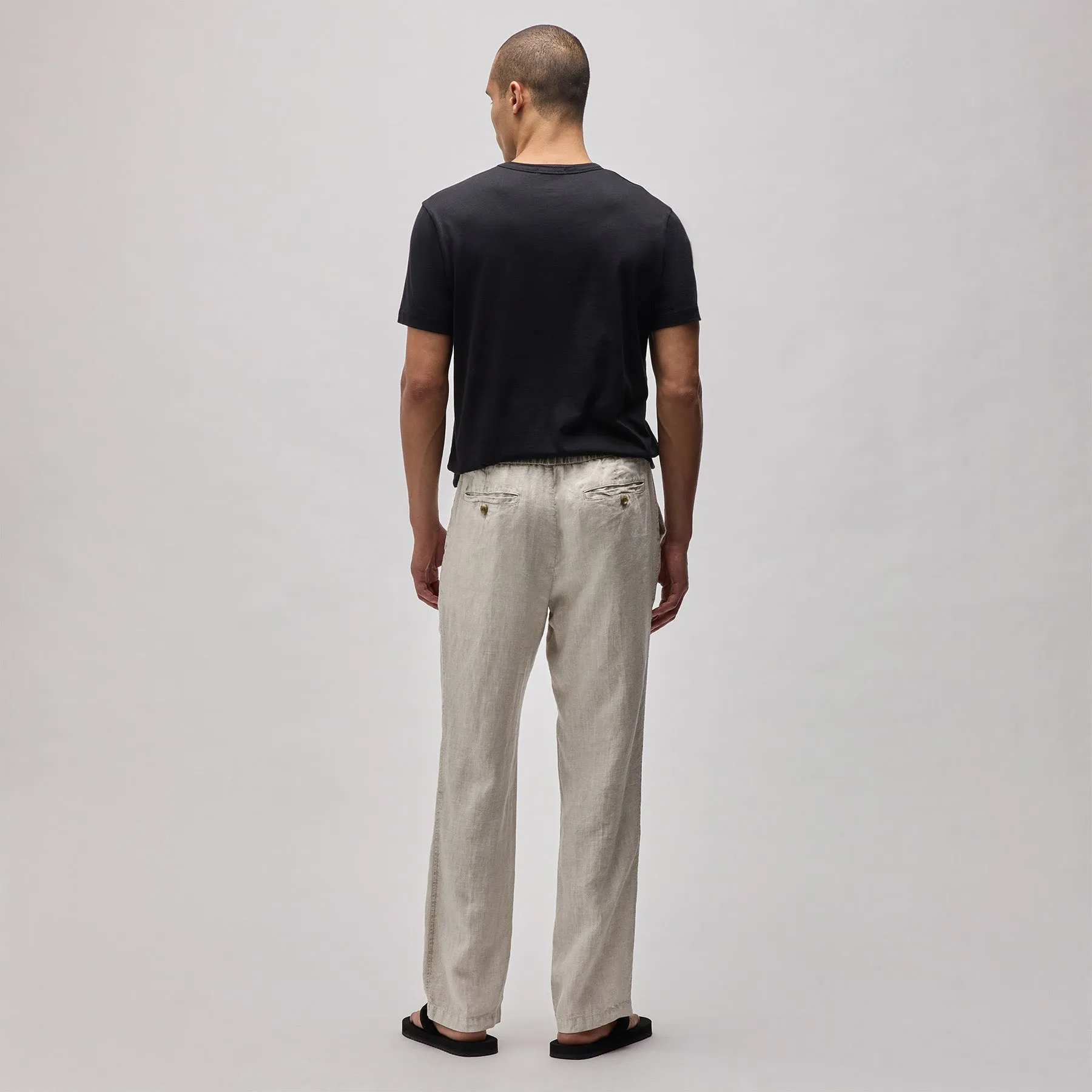 Relaxed Linen Pant - Salt Pigment